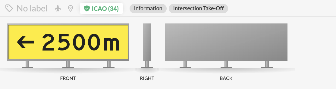 Wingframe Intersection Take-off sign